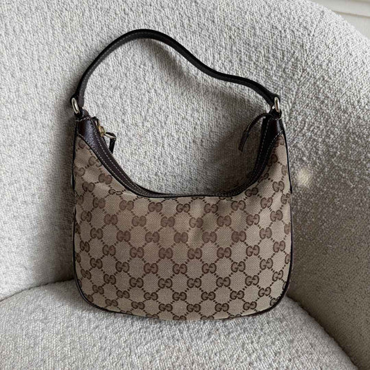 Gucci GG Canvas Brown Mini Shoulder Bag