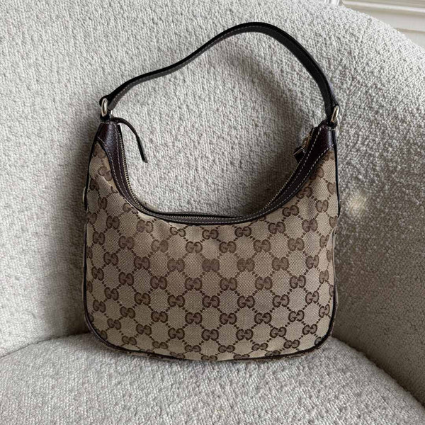 Gucci GG Canvas Brown Mini Shoulder Bag