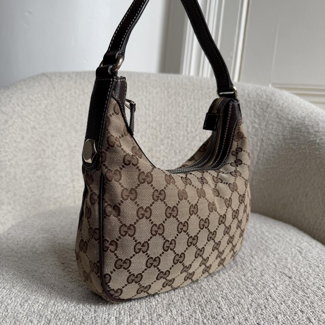 Gucci GG Canvas Brown Mini Shoulder Bag
