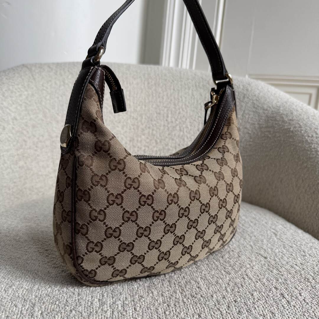 Gucci GG Canvas Brown Mini Shoulder Bag