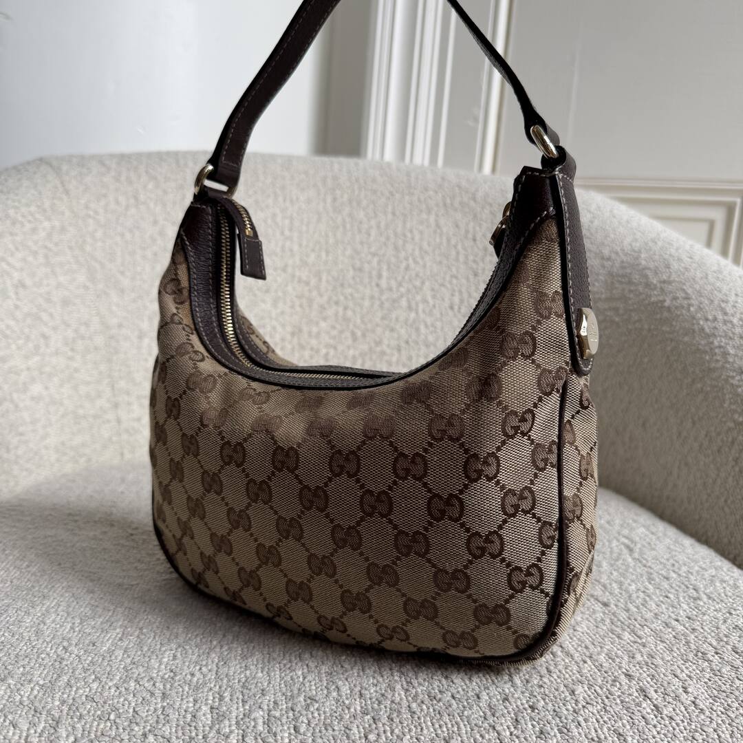 Gucci GG Canvas Brown Mini Shoulder Bag
