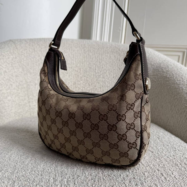 Gucci GG Canvas Brown Mini Shoulder Bag