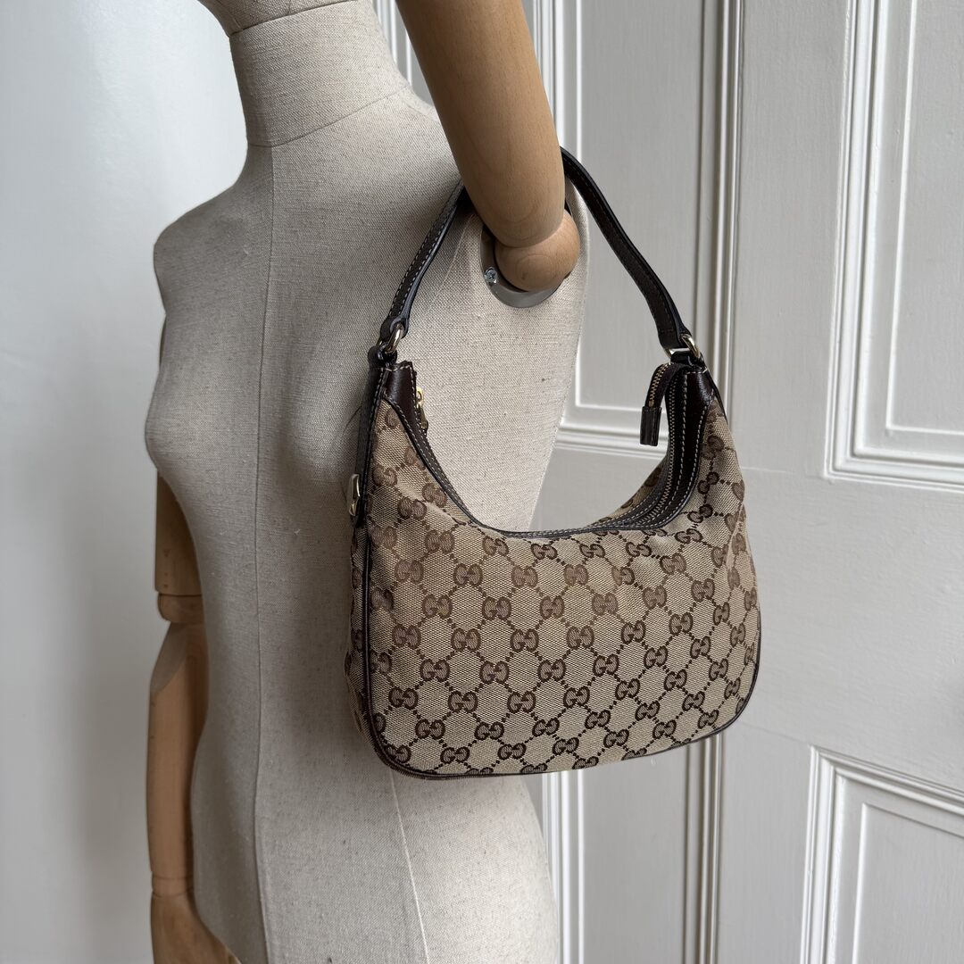 Gucci GG Canvas Brown Mini Shoulder Bag