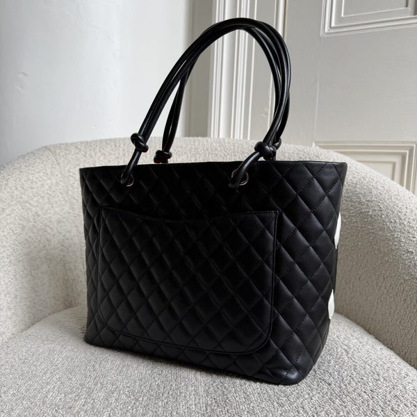 2005 Chanel Cambon Quilted Black Tote Bag