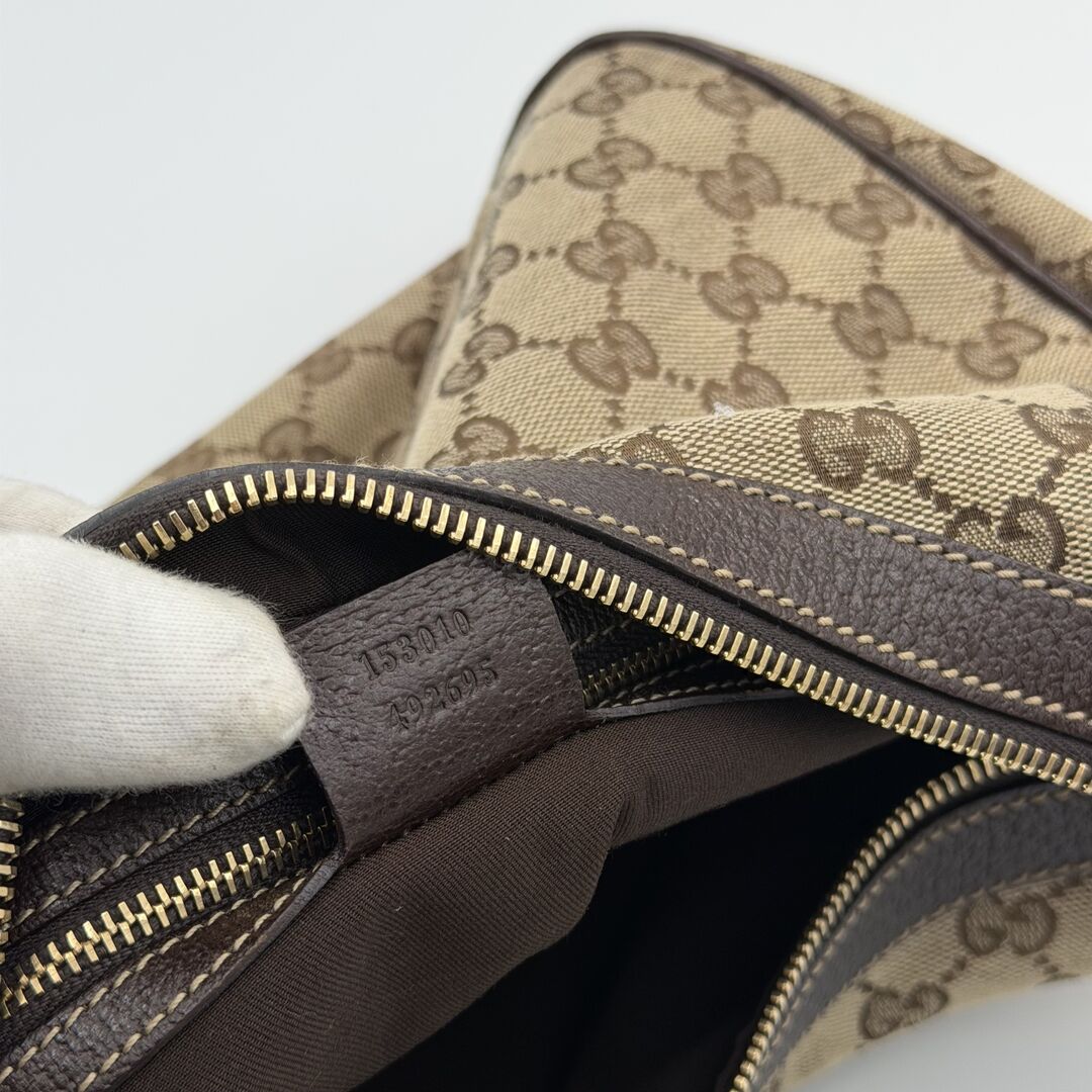 Gucci GG Canvas Brown Shoulder Bag