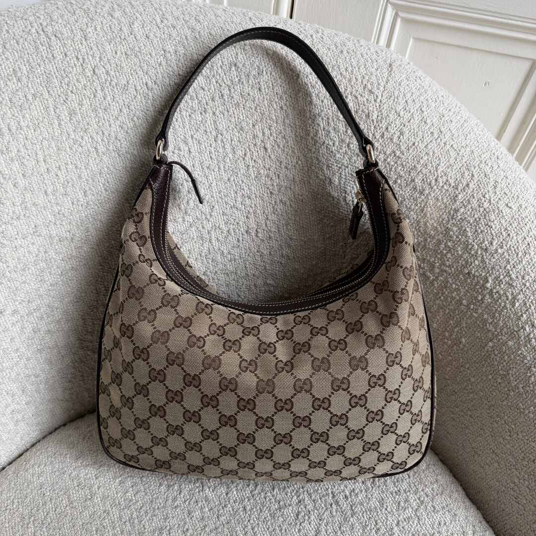 Gucci GG Canvas Brown Shoulder Bag
