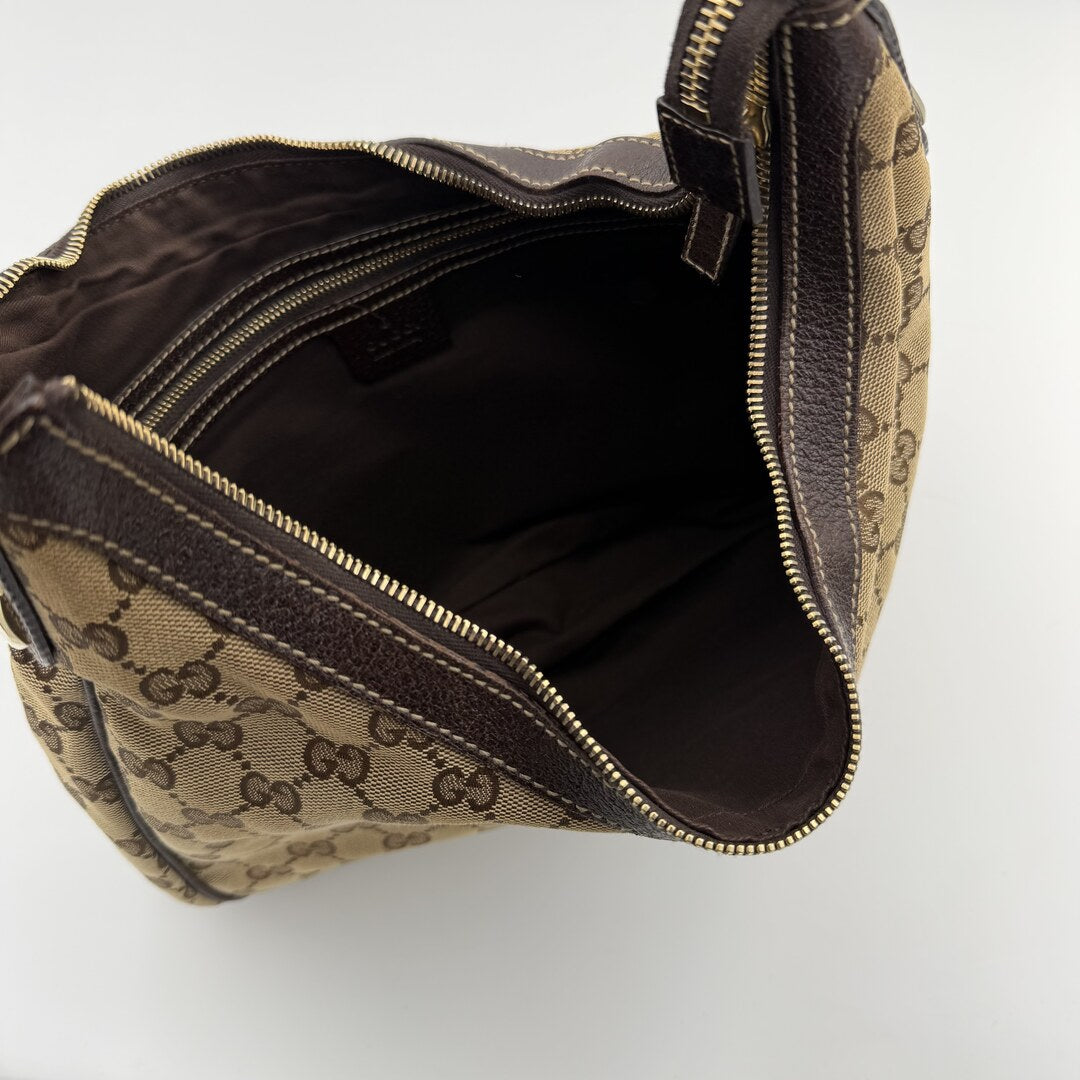 Gucci GG Canvas Brown Shoulder Bag