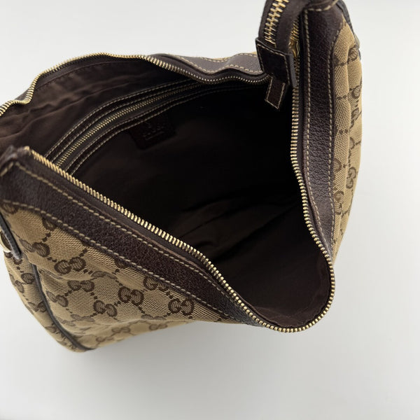 Gucci GG Canvas Brown Shoulder Bag