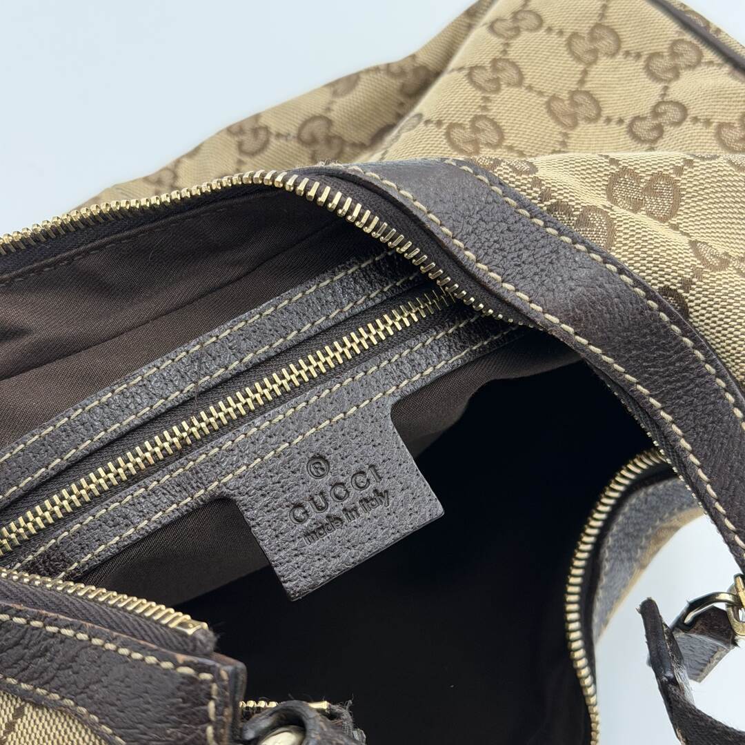 Gucci GG Canvas Brown Shoulder Bag