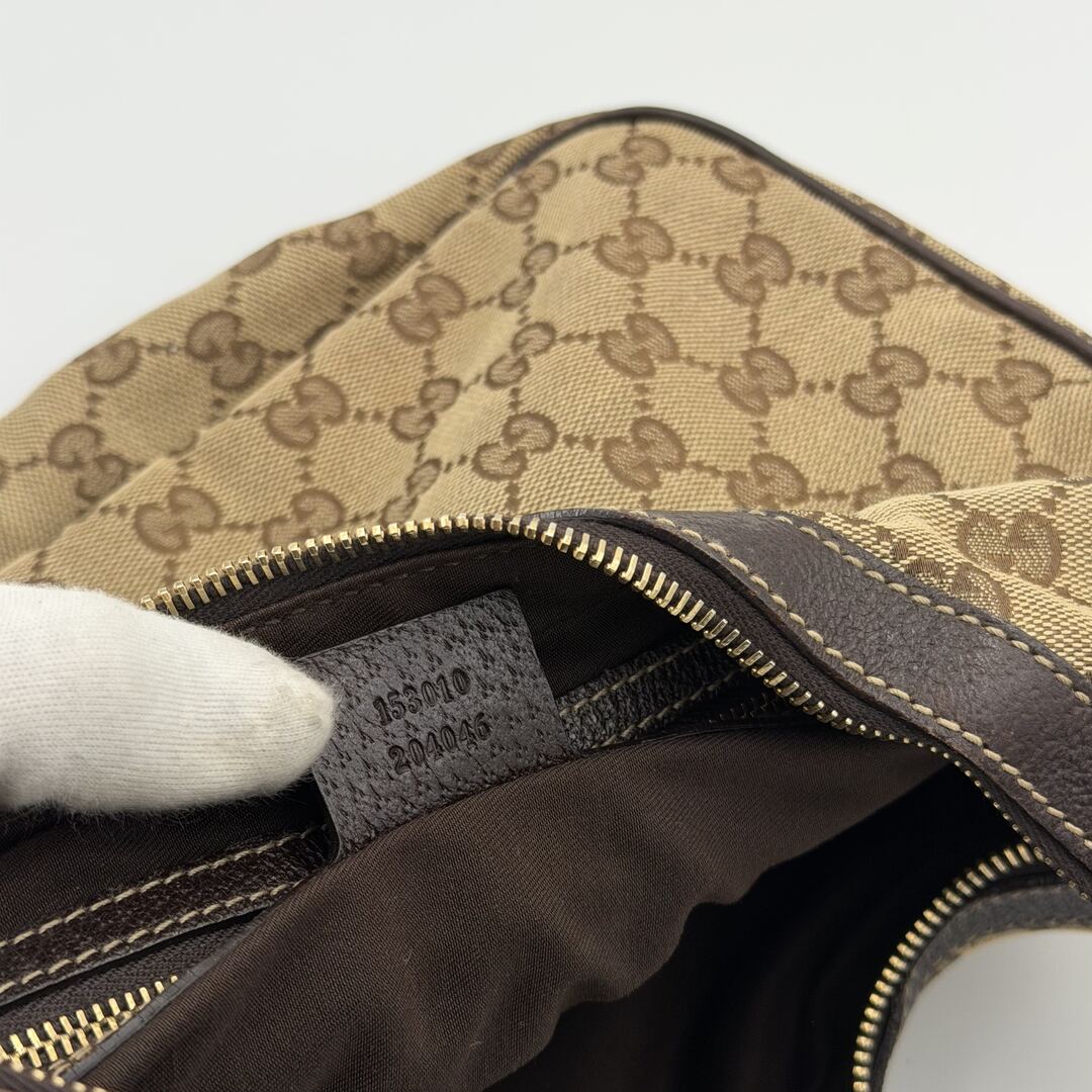 Gucci GG Canvas Brown Shoulder Bag