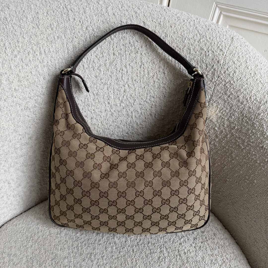 Gucci GG Canvas Brown Shoulder Bag