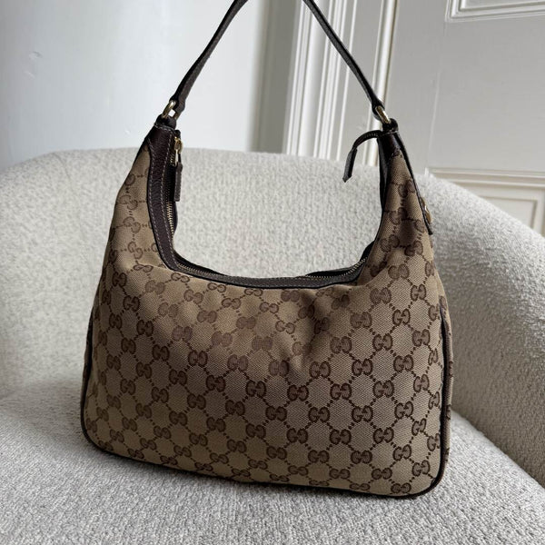 Gucci GG Canvas Brown Shoulder Bag