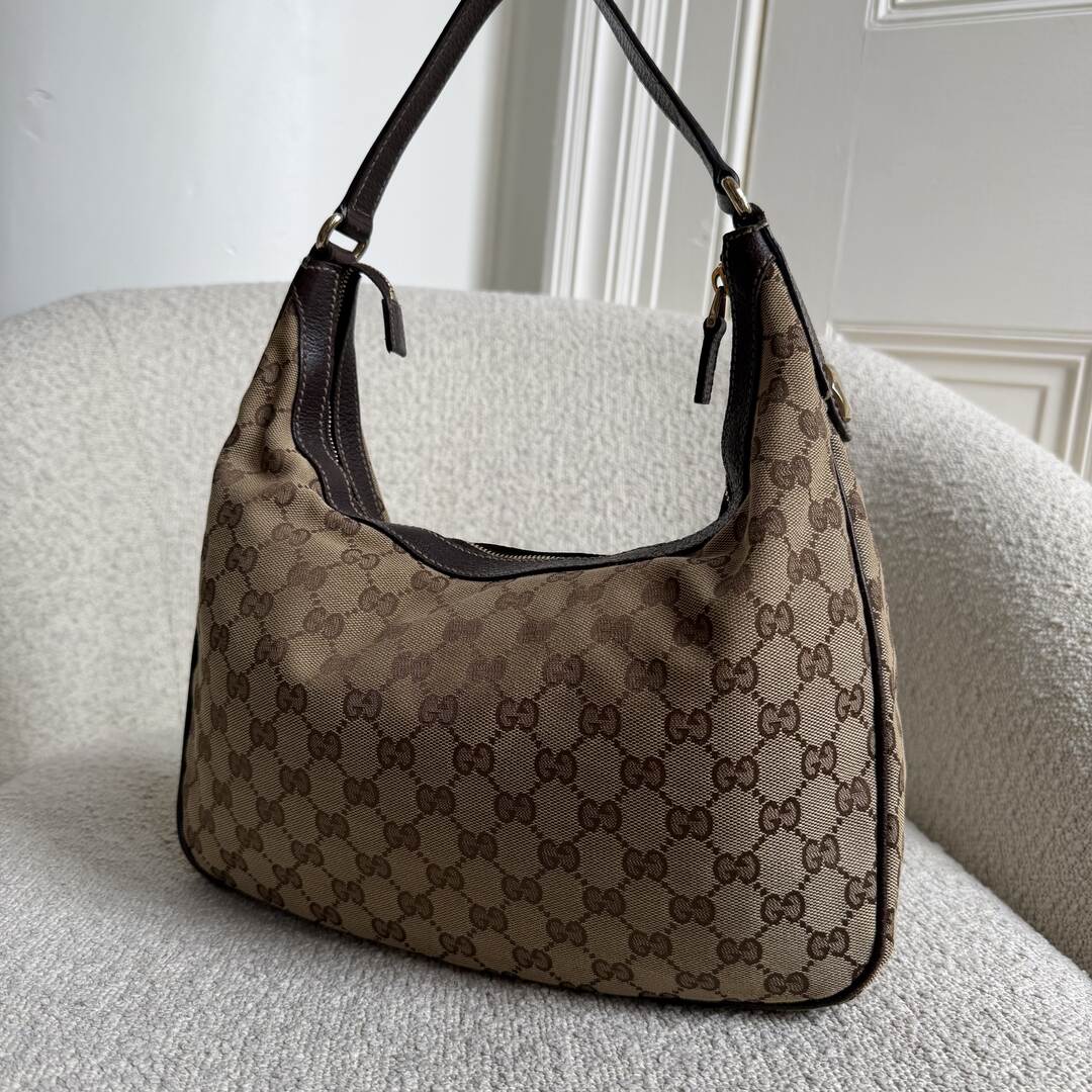 Gucci GG Canvas Brown Shoulder Bag