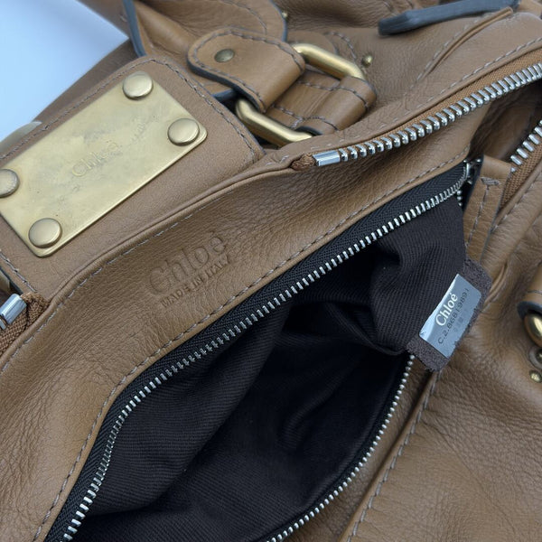 Chloe Paddington Mocha Brown Leather Shoulder Bag