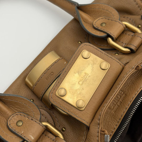 Chloe Paddington Mocha Brown Leather Shoulder Bag
