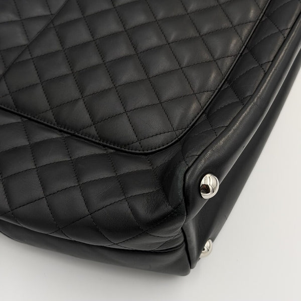 2005 Chanel Cambon Quilted Black Tote Bag