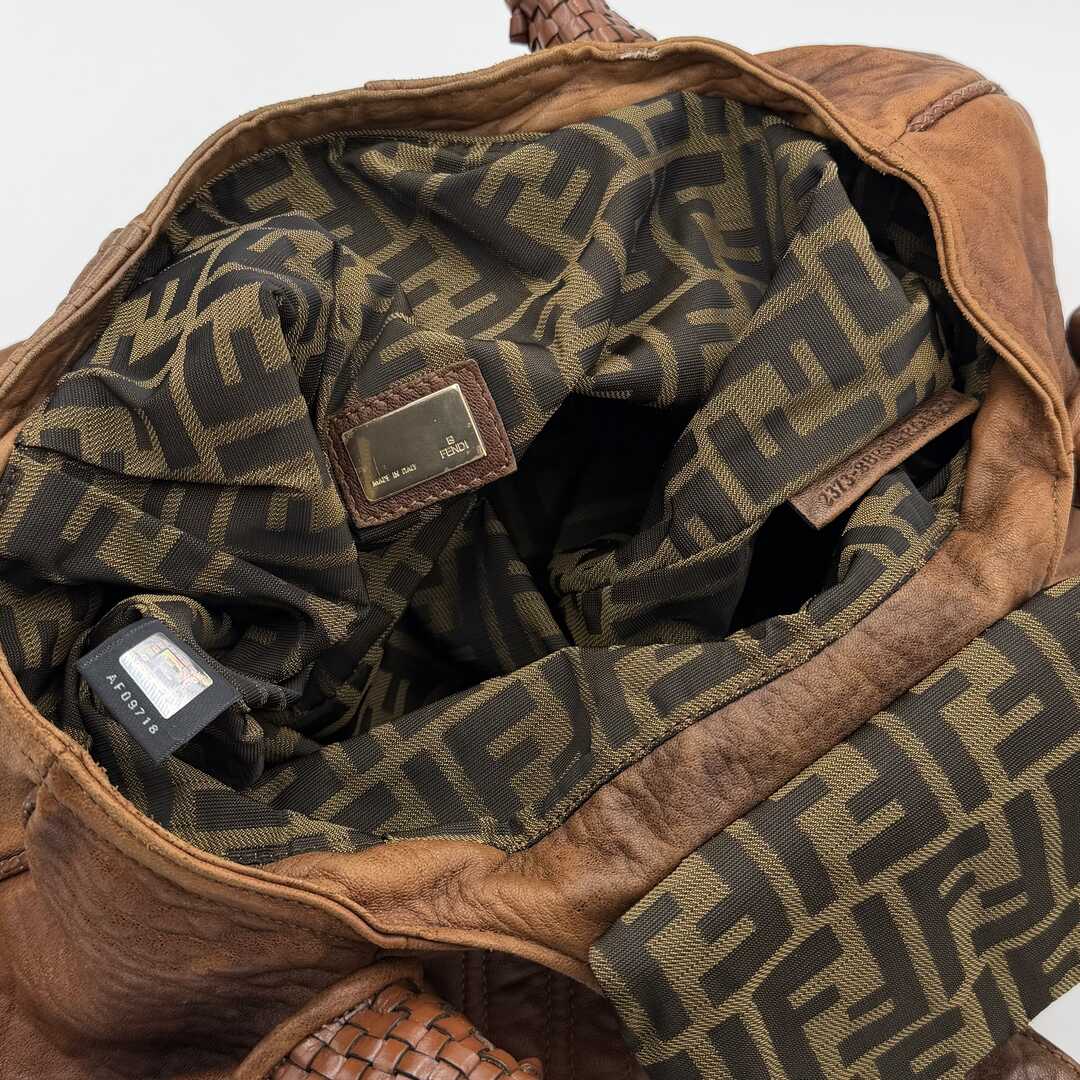 Fendi Spy Brown Leather Handbag
