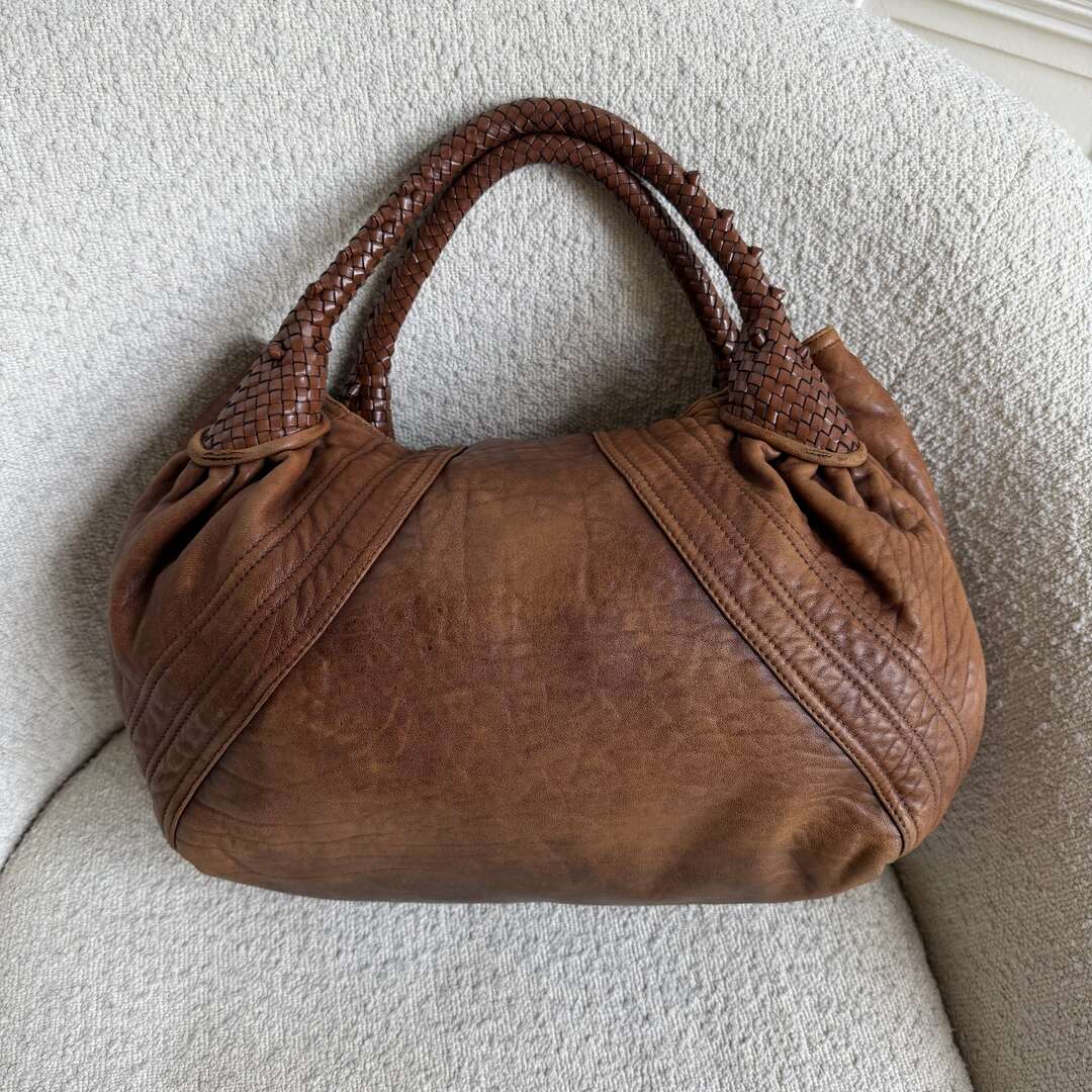 Fendi Spy Brown Leather Handbag