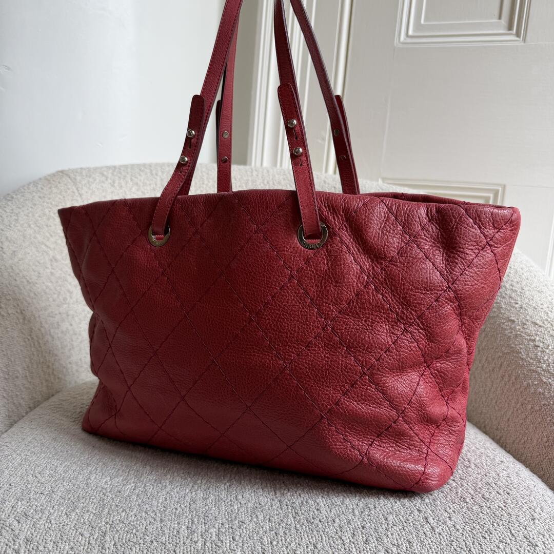2010 Chanel CC On The Road Pink Leather Tote Bag
