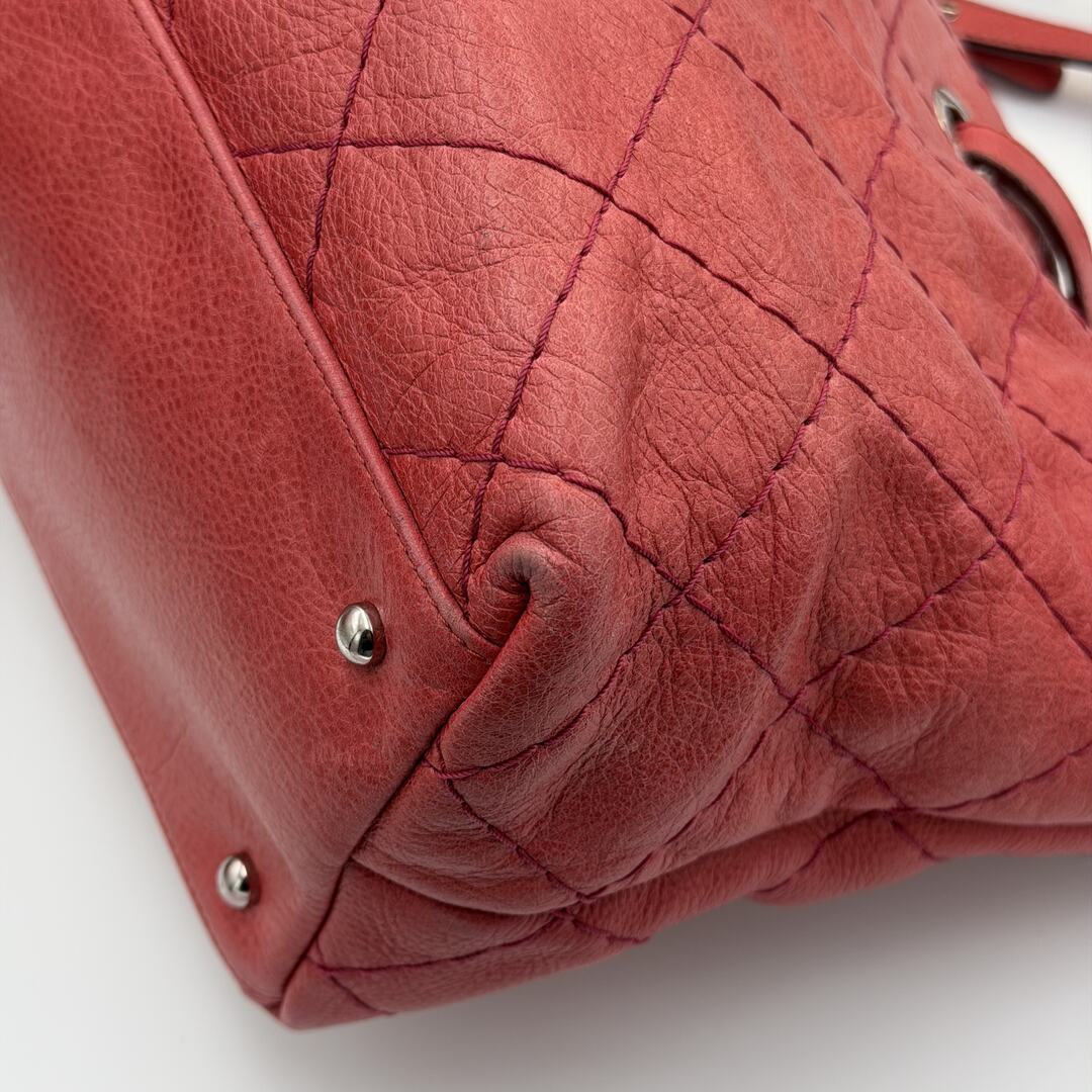 2010 Chanel CC On The Road Pink Leather Tote Bag
