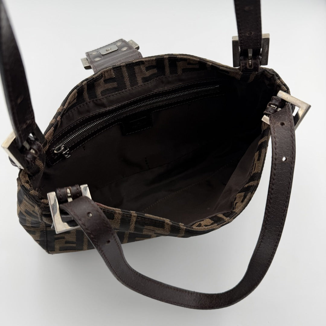 Fendi Mamma Baguette Zucca Shoulder Bag
