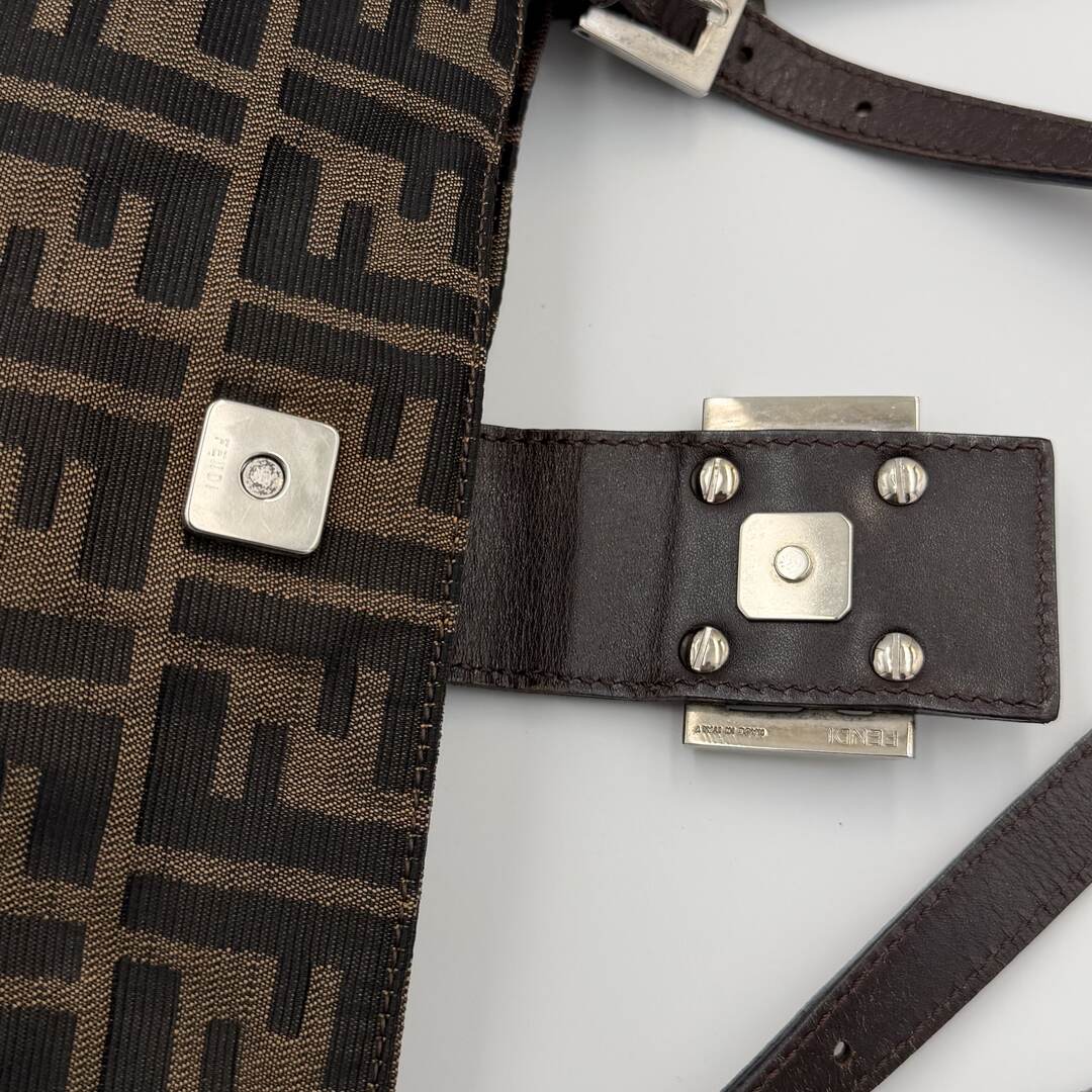 Fendi Mamma Baguette Zucca Shoulder Bag
