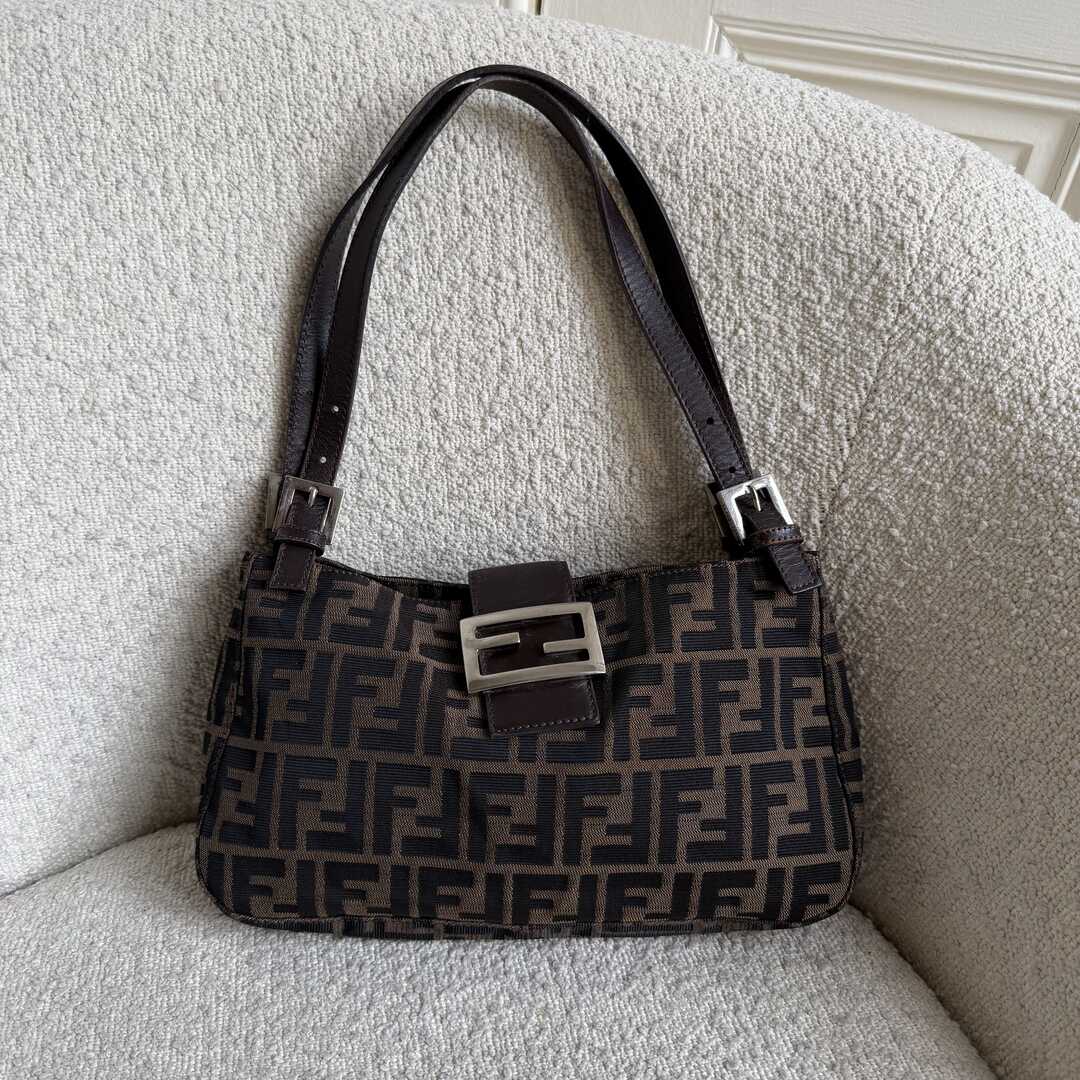 Fendi Mamma Baguette Zucca Shoulder Bag
