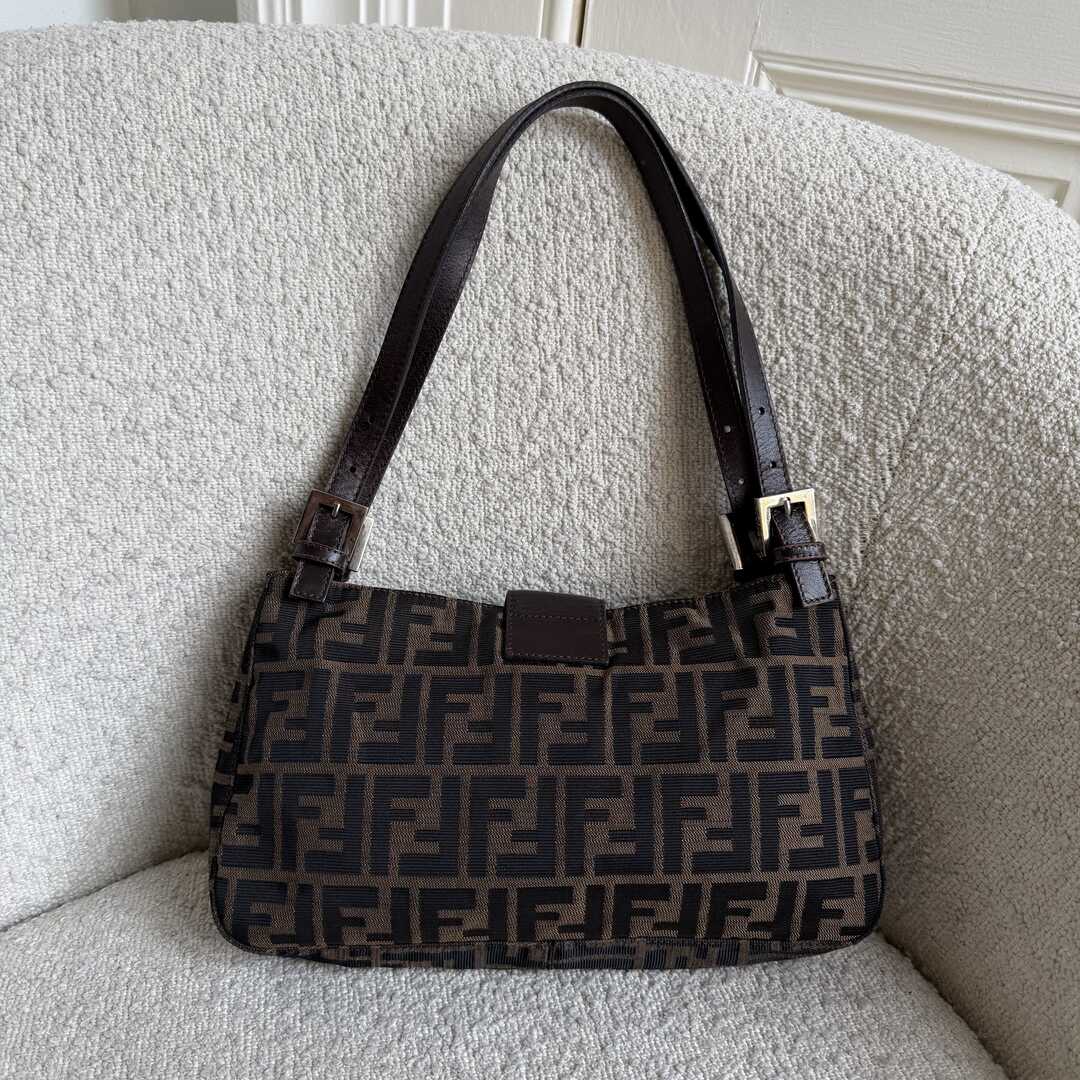 Fendi Mamma Baguette Zucca Shoulder Bag