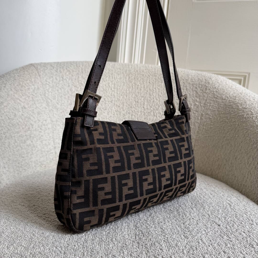 Fendi Mamma Baguette Zucca Shoulder Bag