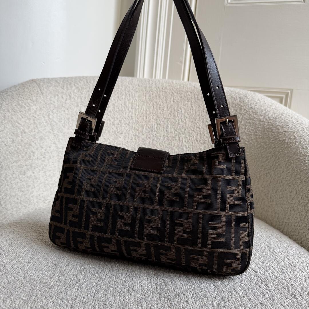 Fendi Mamma Baguette Zucca Shoulder Bag