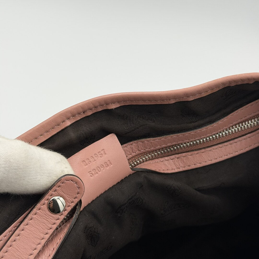 Gucci GG Canvas Pink Twins Tote Bag