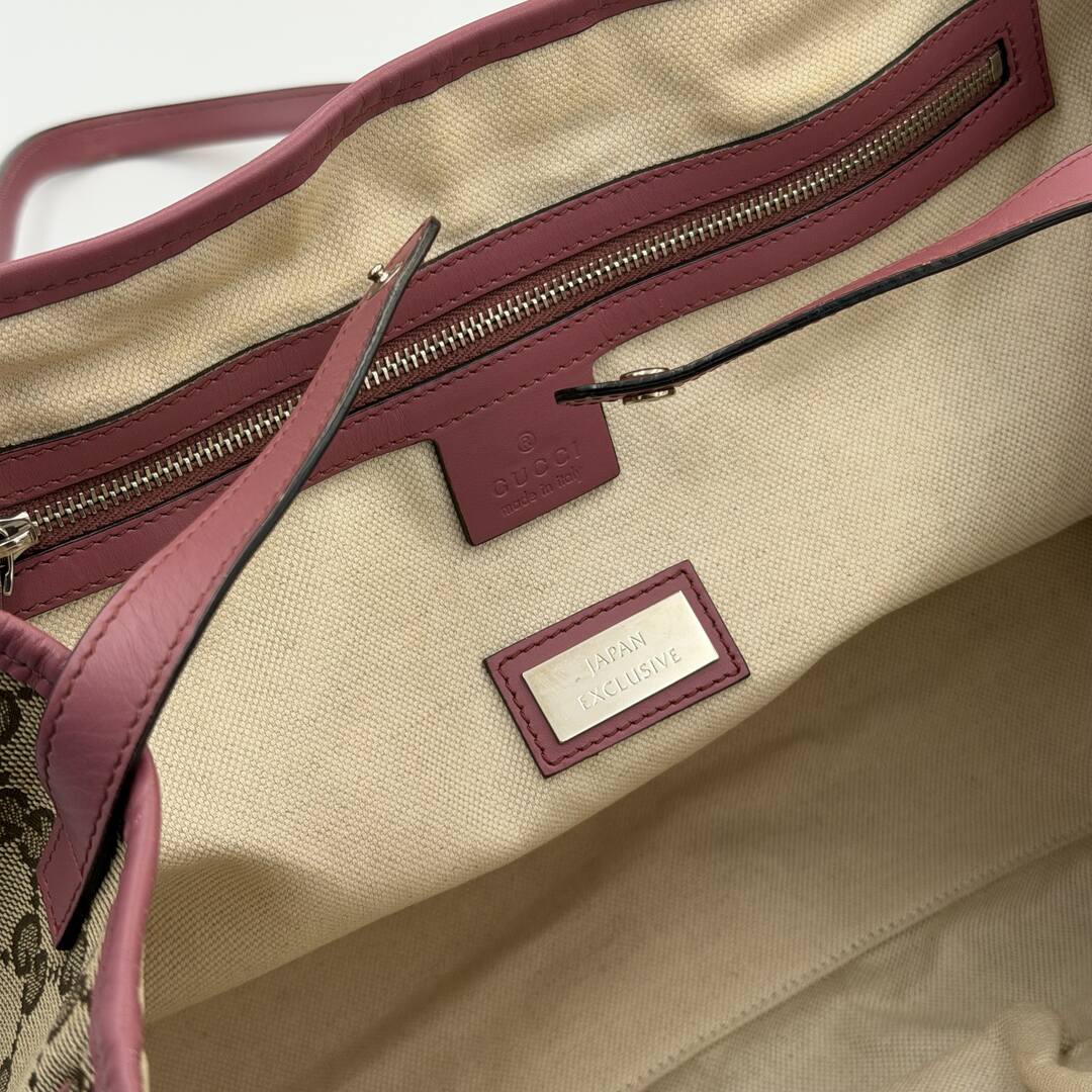 Gucci GG Canvas Pink Twins Tote Bag