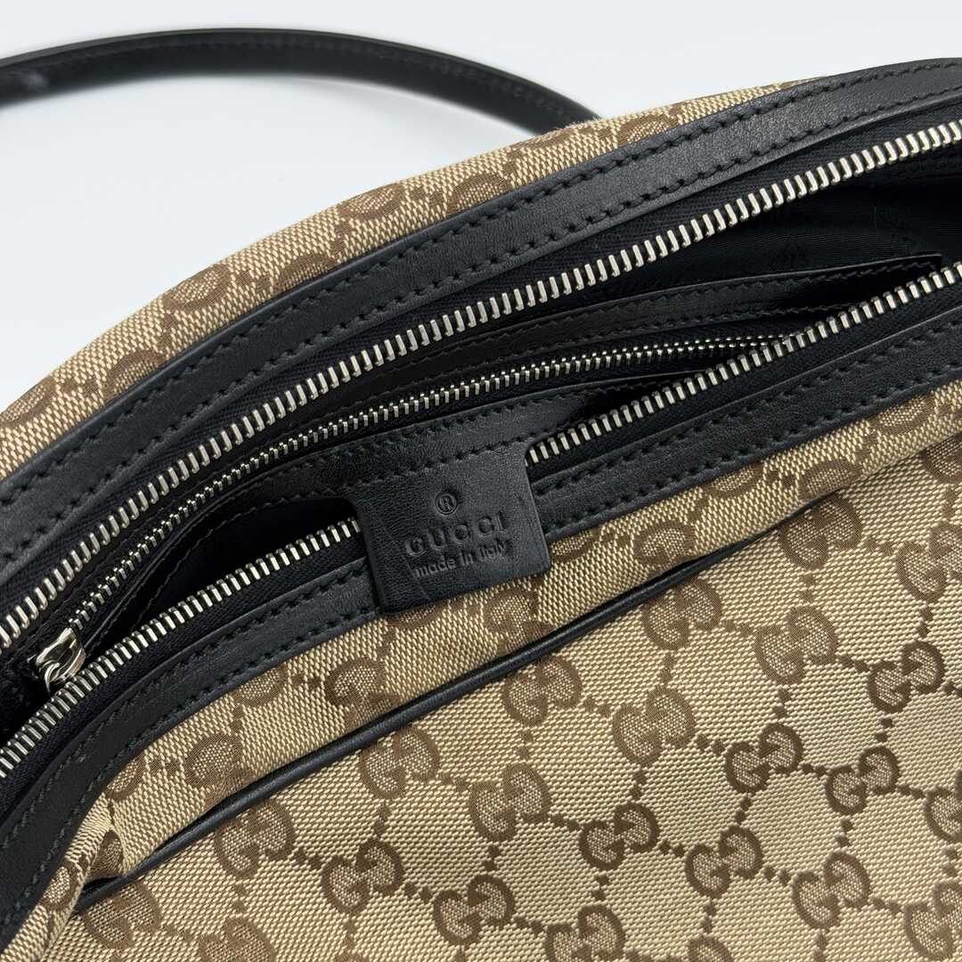 Gucci GG Canvas Twins Black Shoulder Bag