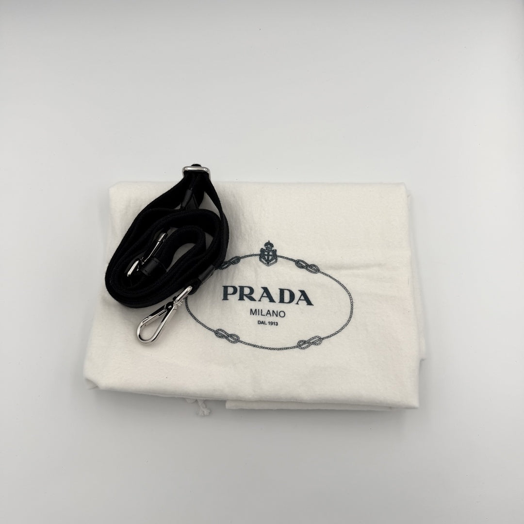 Prada Canapa Zebra Print Tote Bag