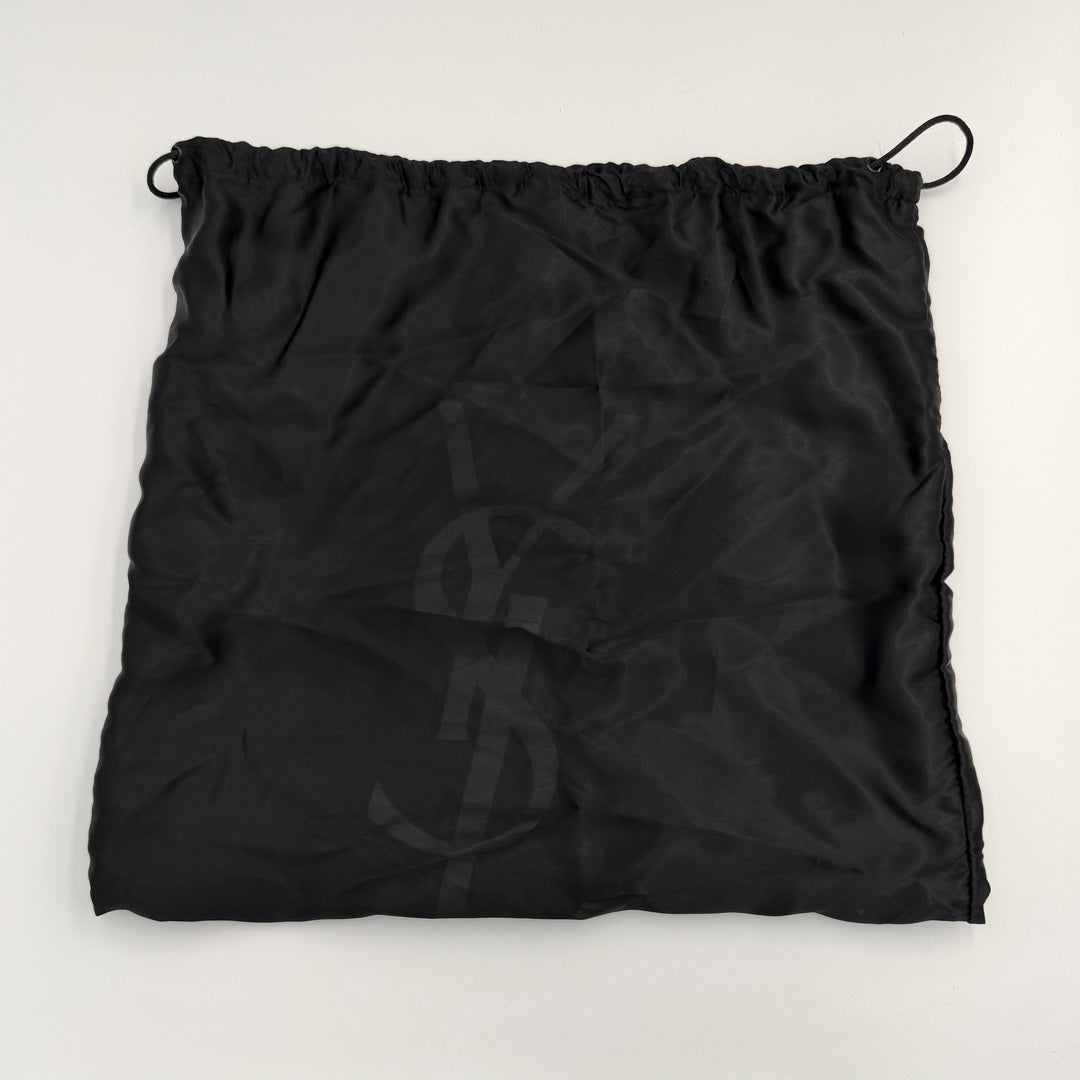 YSL Saint Tropez Leather Chocolate Brown Shoulder Bag
