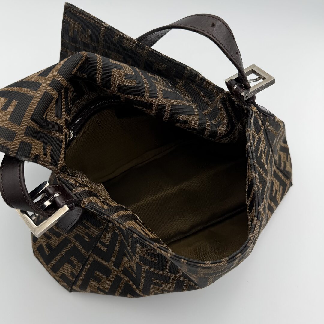 Fendi Zucca Mamma Brown Shoulder Bag