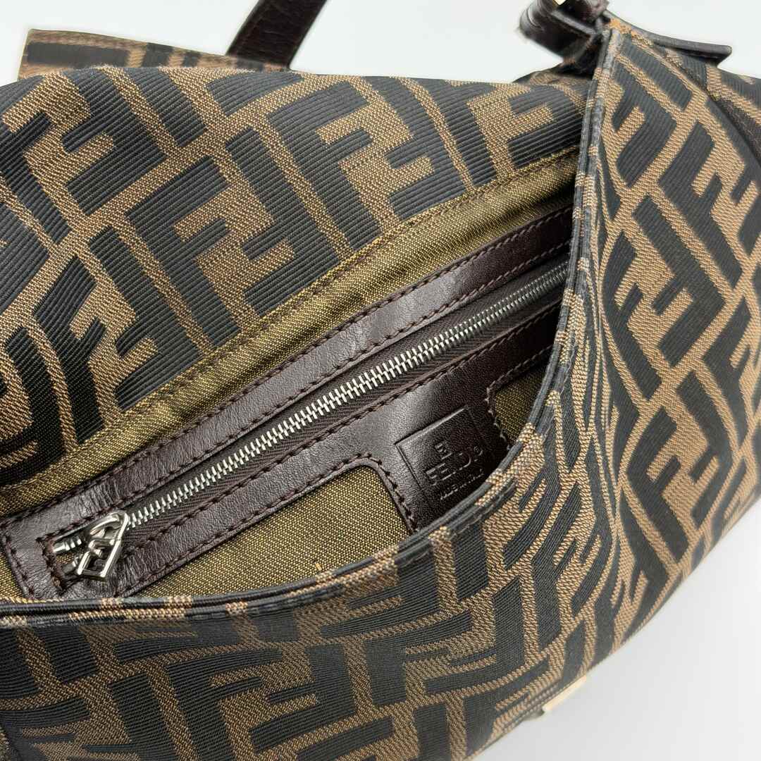 Fendi Zucca Mamma Brown Shoulder Bag