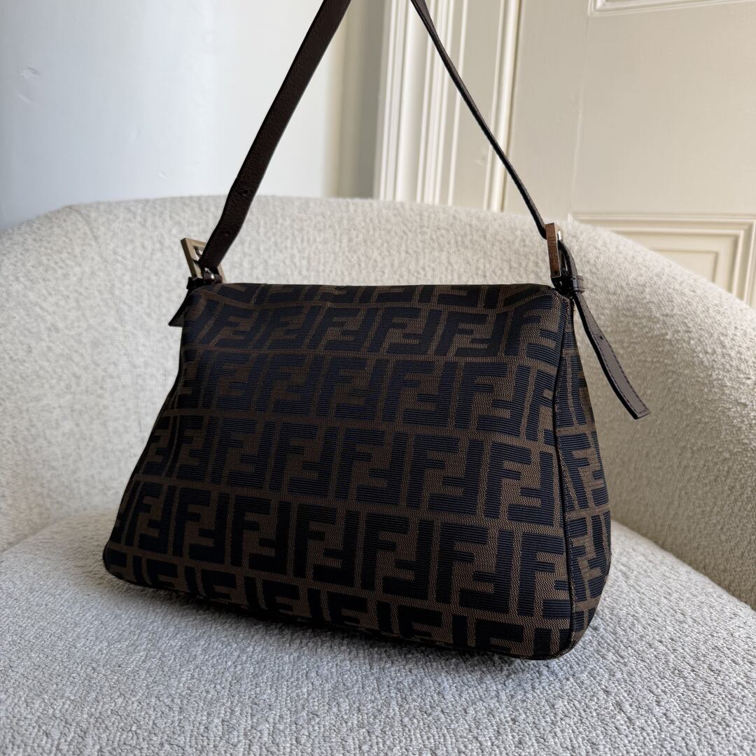Fendi Zucca Mamma Brown Shoulder Bag