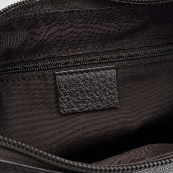 Gucci GG Canvas Abbey Chocolate Brown Shoulder Bag