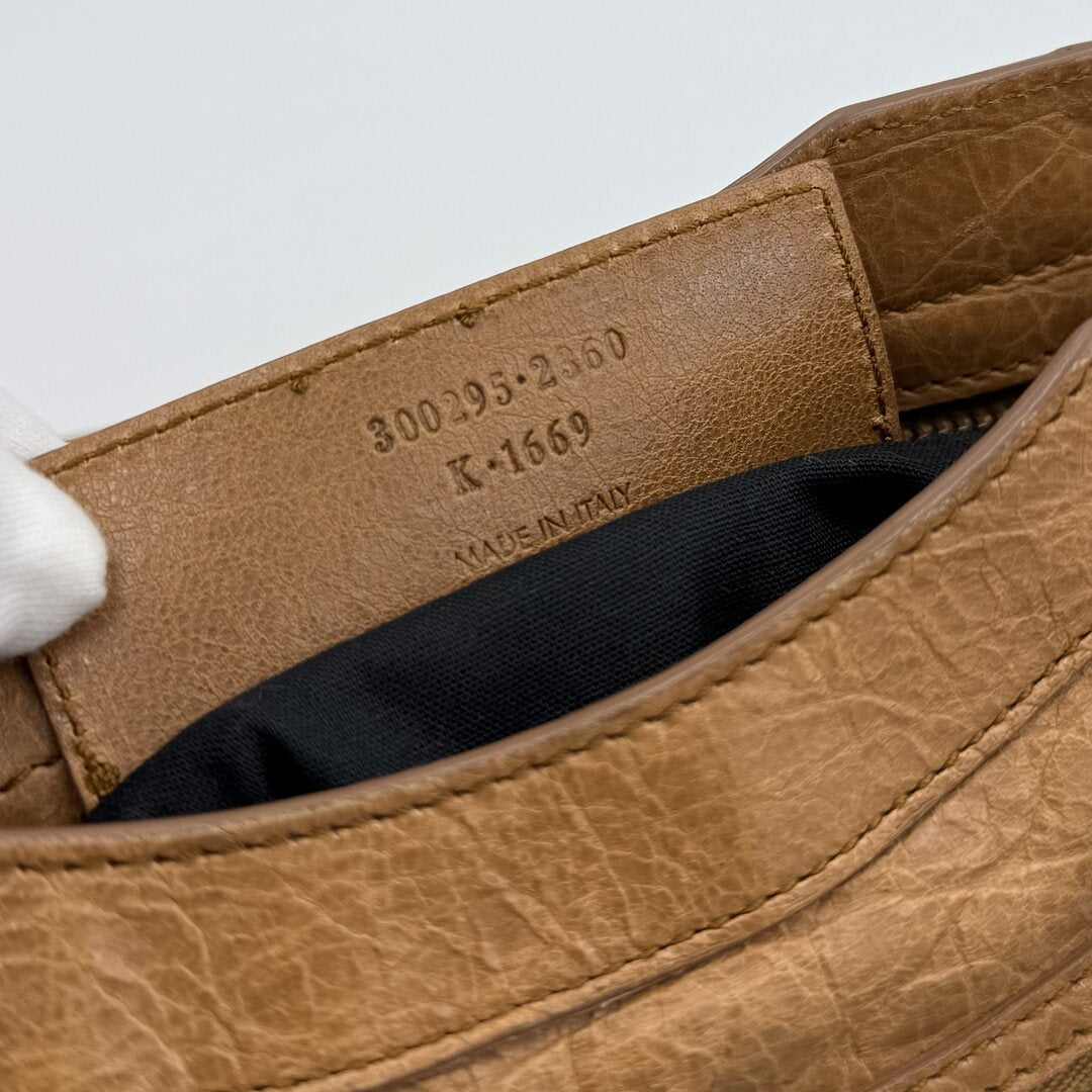2012 Balenciaga Mini City Leather Brown Handbag