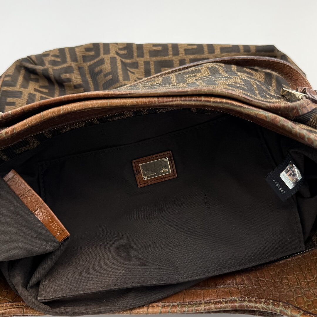 Fendi Zucca Canvas Brown Tote Bag
