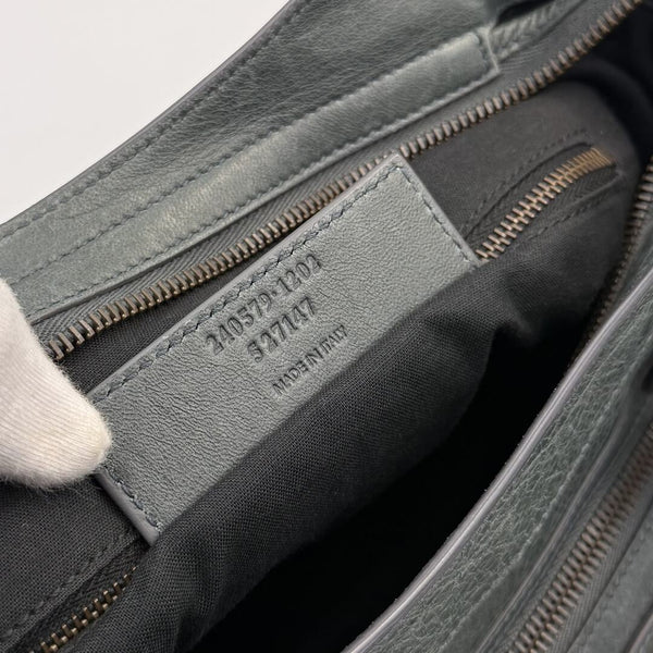 2003 Balenciaga The Town Dark Green Leather Bag