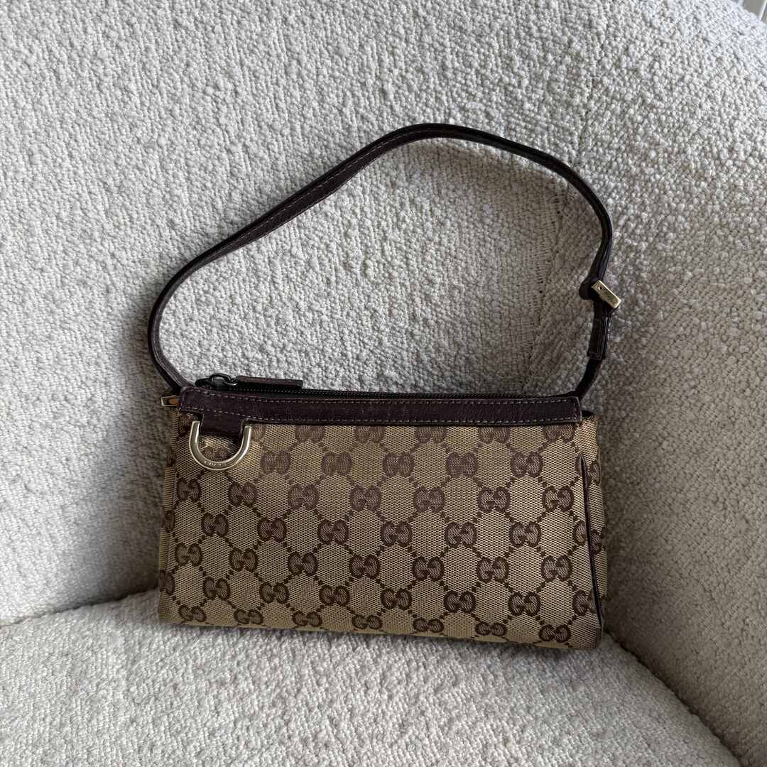 Gucci Mini Abbey D Ring Brown Shoulder Bag