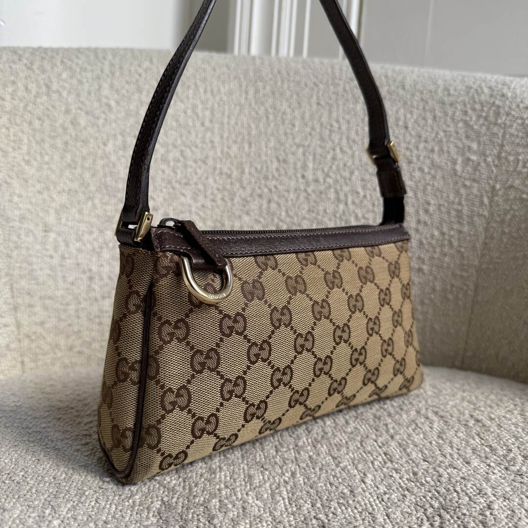 Gucci Mini Abbey D Ring Brown Shoulder Bag