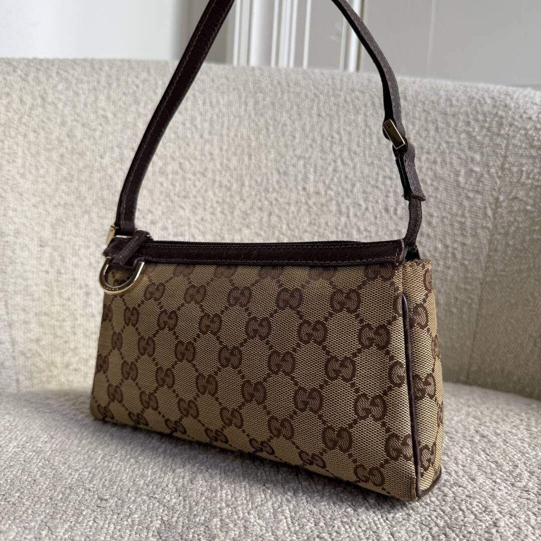 Gucci Mini Abbey D Ring Brown Shoulder Bag