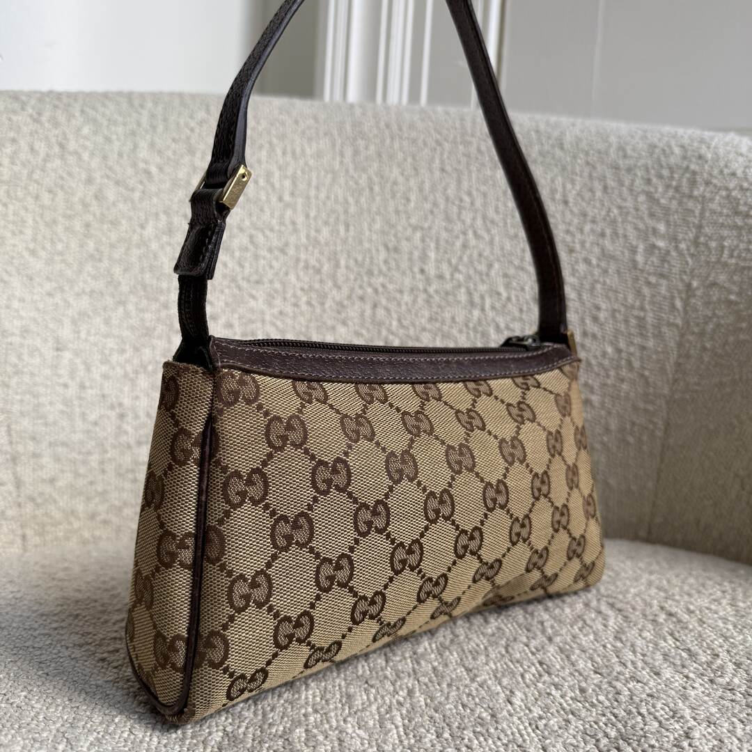 Gucci Mini Abbey D Ring Brown Shoulder Bag