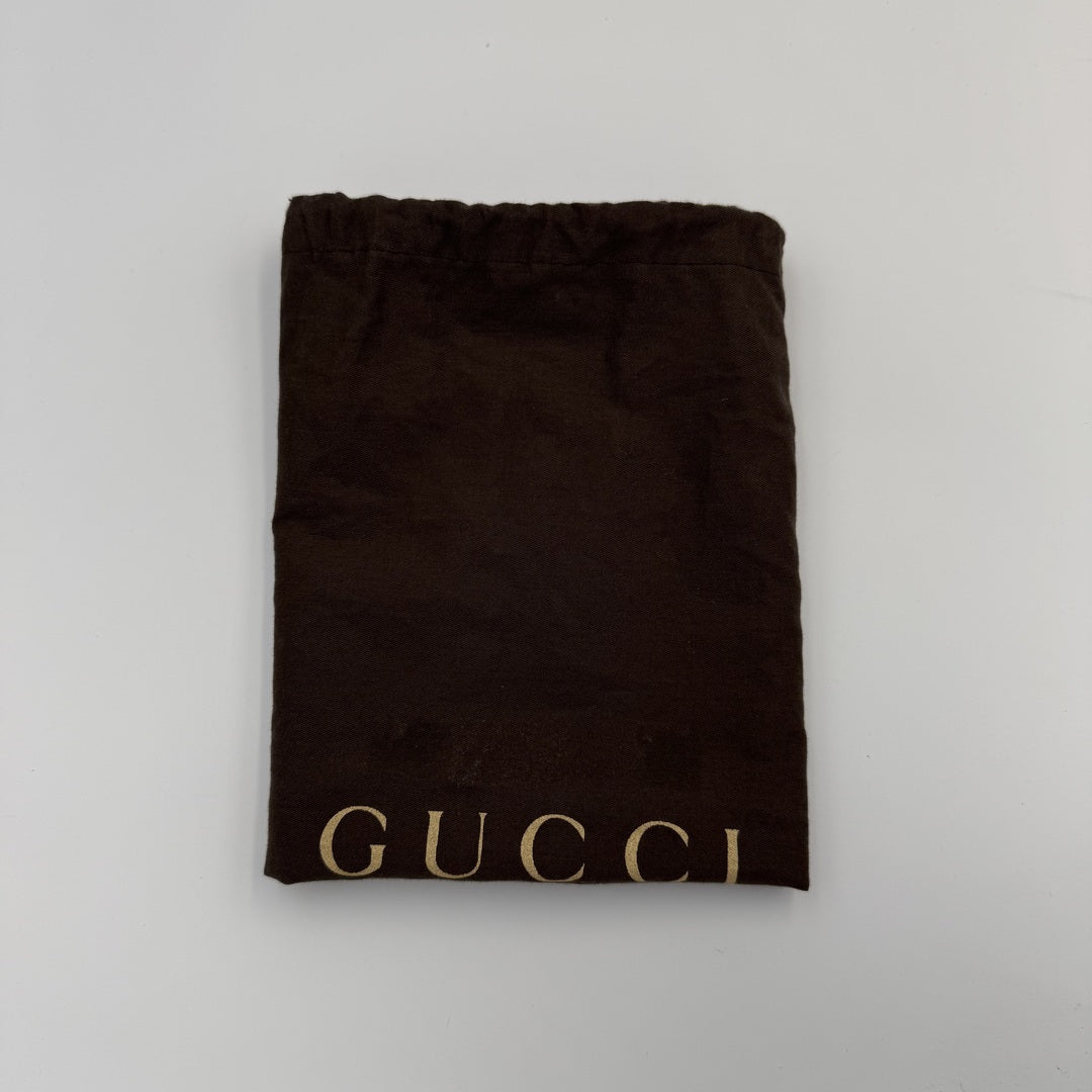 Gucci GG Monogram Black Boat Pochette Handbag