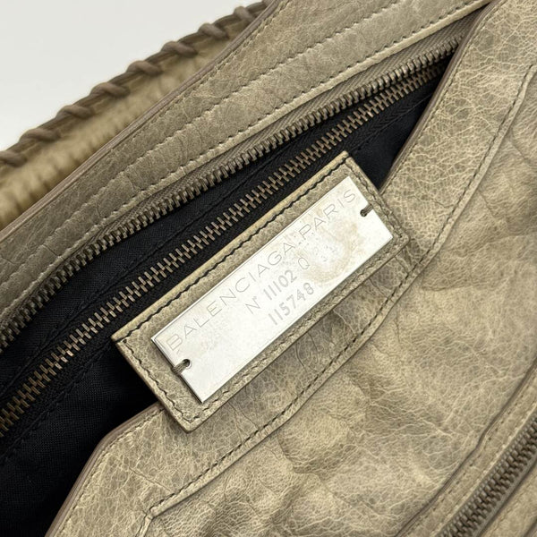 2009 Balenciaga The City Leather Khaki Handbag