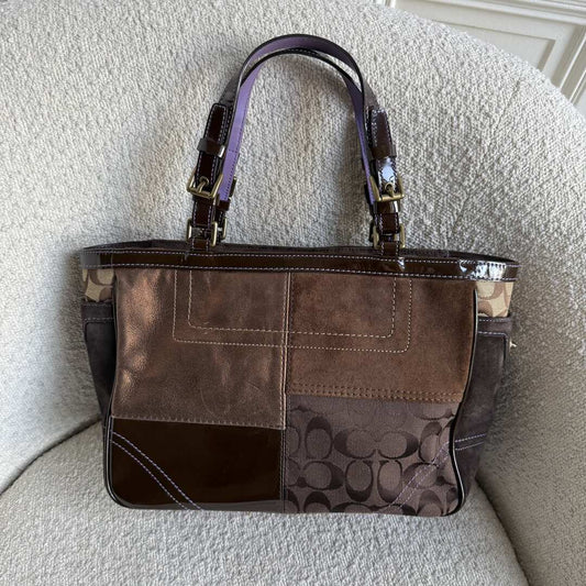 Coach Signature Patchwork Tote Bag