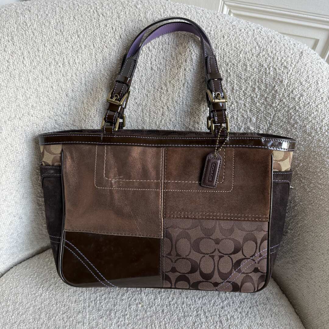 Coach Signature Patchwork Tote Bag